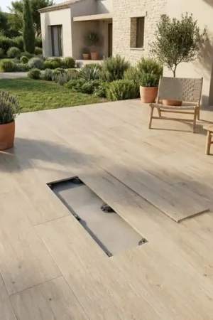 Meilleure Vente Dalle sur plot effet bois brut BAKU Roble 30x120